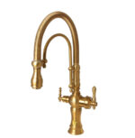 شیر ظرفشویی تصفیه آب فنری مدل S-3006 طلائی مات