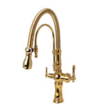 شیر ظرفشویی تصفیه آب فنری مدل S-3006 طلائی